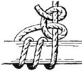 It is identical in form to a Rolling Hitch.