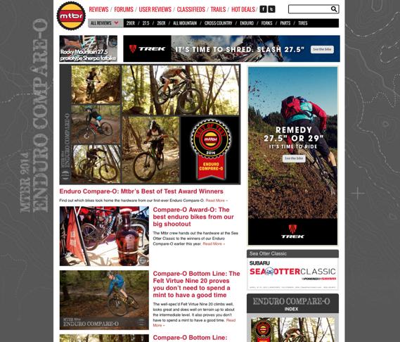Media Kit 2016 PROVIDING WORLD CLASS BRAND ENGAGEMENT FOR OVER 300 PARTNERS Why MTBR and RoadBikeReview? Truth-to-tell, there s a lot of good media outlets in the bicycle space.