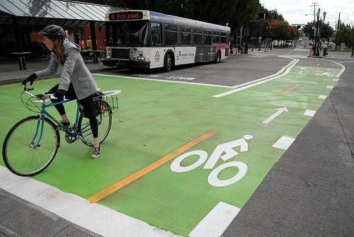 double bike lanes Innovative