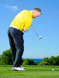 You should tilt your spine slightly away from the target at address because these clubs need to be struck with a level (or slightly upward for the driver) blow, as they have less loft and because the