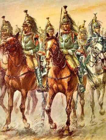 (cuirassiers and carabiniers) they had the same purpose.
