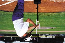 In an inside-out swing, the hitter will strive to to take the knob of the bat to