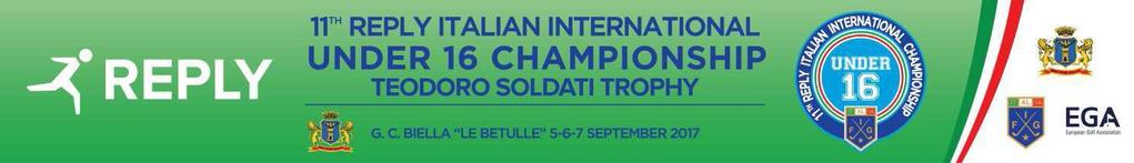Rome, 10 th July 2017 To the International Golf Federations and Unions Dear Sir We have the pleasure to inform you that the Italian Golf Federation, in cooperation with the Biella Golf Club, will