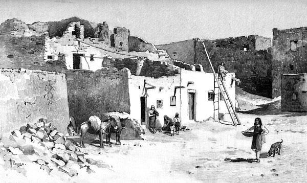 Pueblo Culture Jumano-lived in permanent houses made of adobe along the Rio Grande. They were able to grow corn and other crops because they settled near the river.