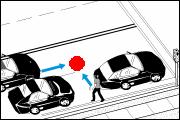 6. Vehicle is going straight through intersection while pedestrian crosses without right-of-way Description: A pedestrian and a vehicle collided at an intersection while the vehicle was proceeding