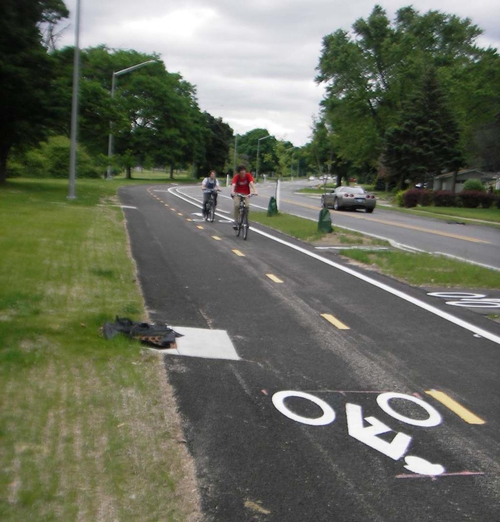 Separated Bicycle lane