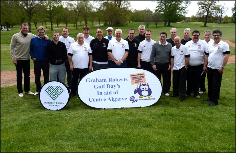 All sponsors have the opportunity to have photos taken with the attending celebrities including their banners if required after the golf is complete This is some of the attending celebrities, Helpers