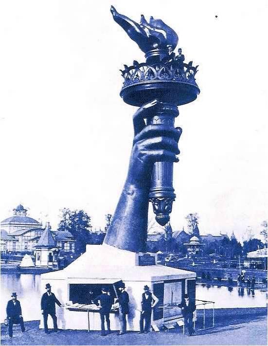Liberty s Arm & torch on display at Madison Square Park in New
