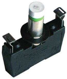 6 mm, mounting flange supplied Light terminal blocks with integrated multi-led for indicator lights NMLF and illuminated pushbuttons NDL Light terminal blocks (as voltage sensor) with Ba9S holder