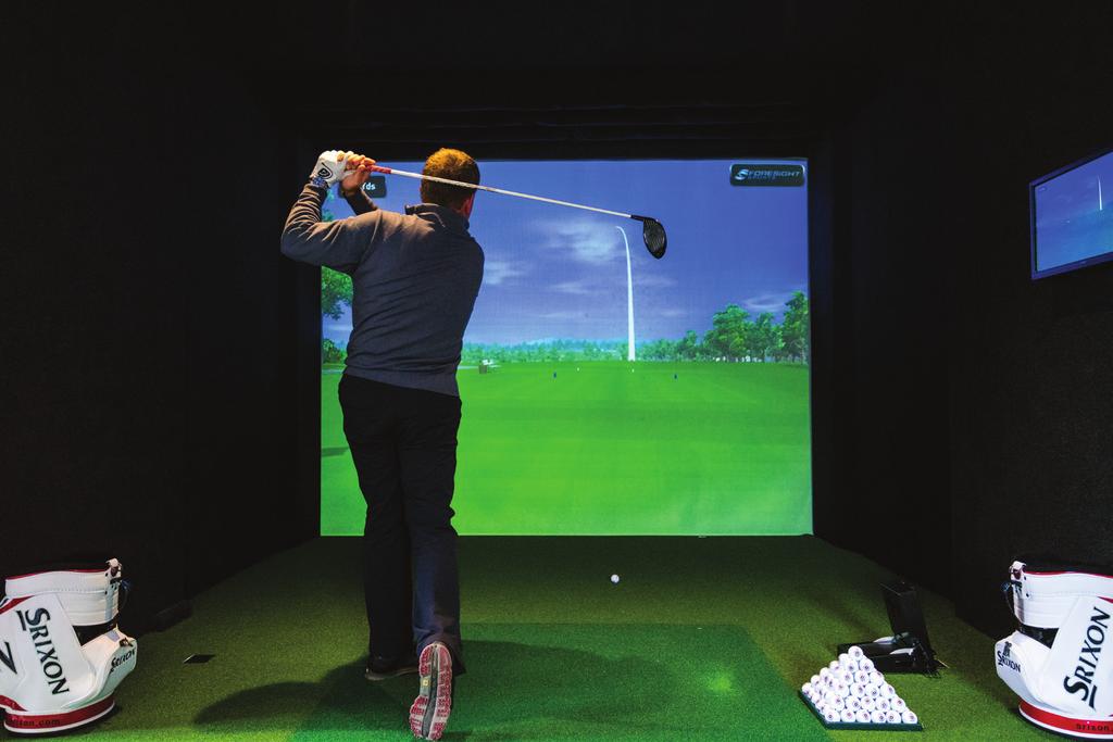 Herbert Fowler Indoor Golf Studio The Club is delighted to offer a state-ofthe-art golfing simulator facility, the Herbert Fowler Indoor Golf Studio to enhance your golf day.