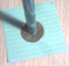 Penny is used to make sure that the arrow shaft does not go