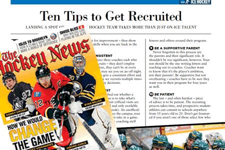 Telling the College Hockey Story Traditional Media Advertising / Arranged