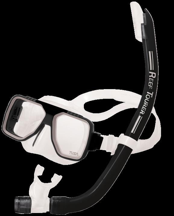 Available in several popular colors, Reef Tourer by TUSA is the clear choice for snorkeling.