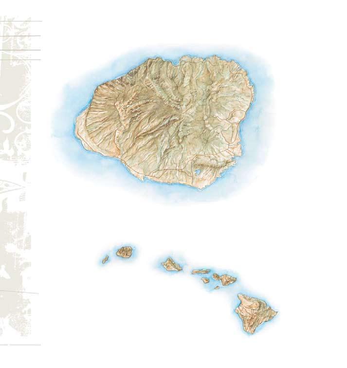 Niihau H a Kauai w a Oahu Lanai Molokai
