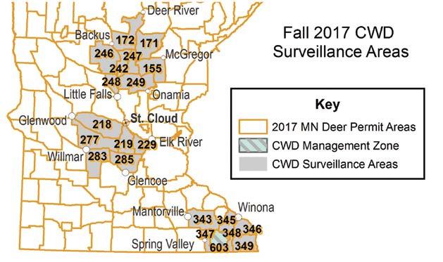 Chronic wasting disease management zone DPA 603 DPA 603 (CWD management zone) The intent of management strategies in the CWD management zone (deer permit area 603) is to increase hunting