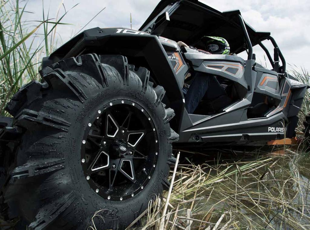 THIS SWAMP-MONSTER FEATURES MUD-CHURNING PERFORMANCE, UNMATCHED SIZE AND TRAIL