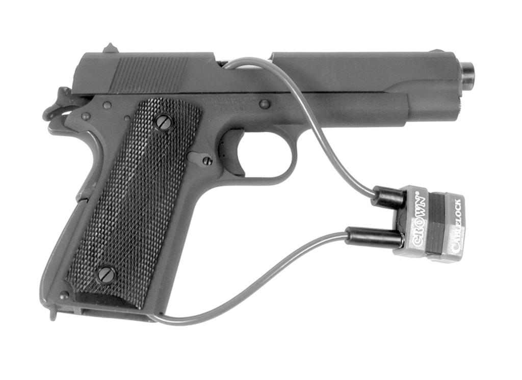LOCKING DEVICES This firearm was originally sold with a key-operated locking device. While it can help provide secure storage for your unloaded firearm, any locking device can fail.