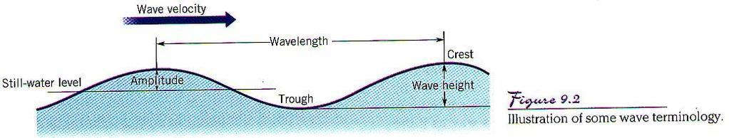 Ocean waves transport energy over vast distances, although the water itself does not move, except up and down.