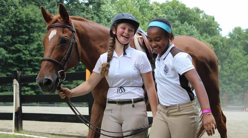The Equestrian Program Ages 9-16 Daily Schedule (example) 7:15 8:00 9:00-11:00 11:00-11:30 11:30-12:30 12:30-1:45 1:45-2:45 2:45-3:30 3:30-5:30 5:30-6:30 6:30-7:20 7:45 8:45 9:30-10:00 Rise and Shine