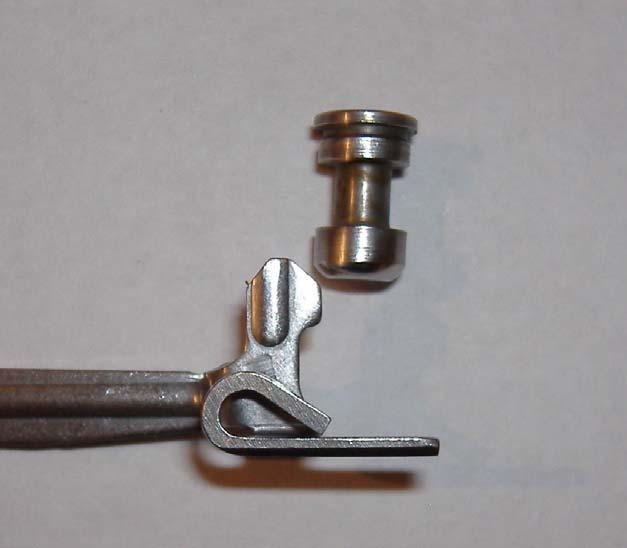 Firing pin block modification for reduced trigger weight Here is modified FP block and trigger bar.