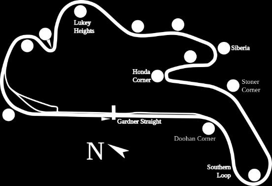 2km (Club Circuit) Direction of Travel: Anti clock-wise Phillip Island Grand Prix