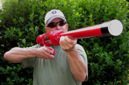 Powered by a flammable aerosol spray, this combustion gun is easy to use and a great bang for the buck.