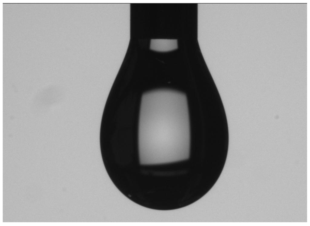 As a suitable guideline for the illumination intensity the gray level value of the dark part of the drop should have a maximum of 40 and the surrounding phase should have 170-200 (Fig. 8). max. 40 170-200 Fig.