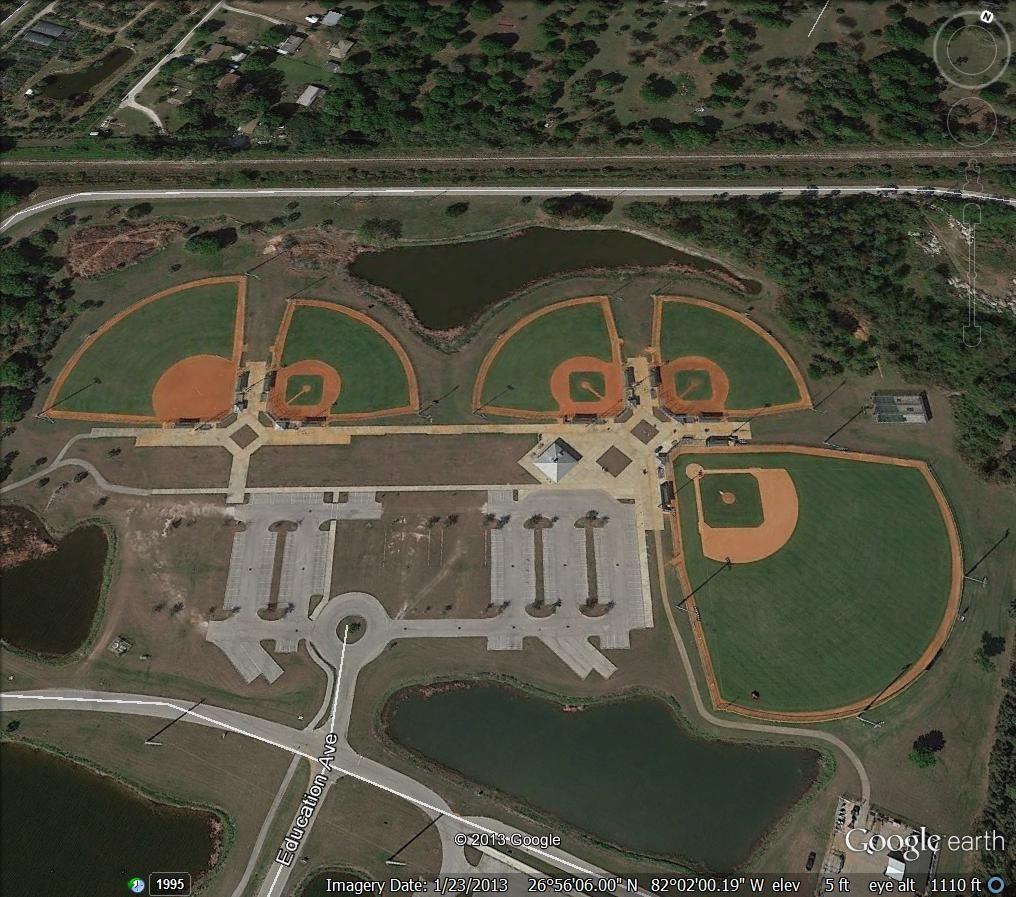 South County Regional Park Baseball & Softball Complex 670 Cooper Street, Punta Gorda, Florida 33983 SB 5 BB 4 BB 3 BB 2 BB 1 Field Type Foul Line Lights Available Bases Infield Park Junior Field #1