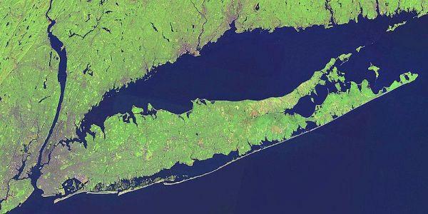 Seawalls Google image of Long Island with multiple barrier islands Responses to Erosion When coastal buildings or roads are threatened, usually the first suggestion is to "harden" the coast with a