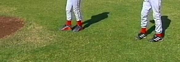 (glove side foot) that goes backward, away from the rubber The step should be short, and compact so the pitcher's head remains over the ball side foot.