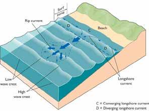 shore-parallel current called a longshore current is generated in
