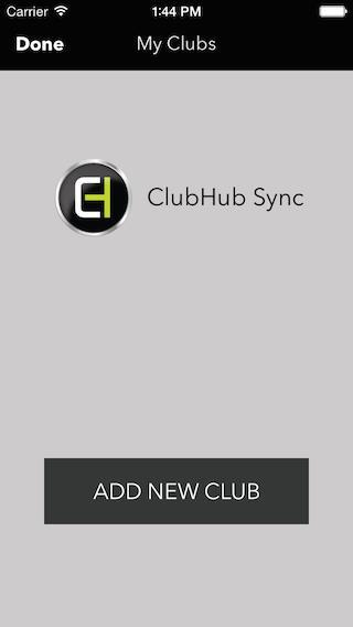 Initial Clubs set up Tap ADD NEW CLUB to begin creating your bag of clubs.