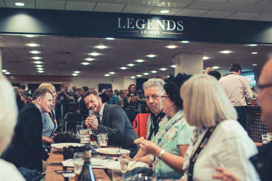 Combining the thrill of being in the heart of the action with relaxed hospitality, the Legends Lounge will
