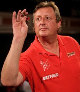 Eric Bristow He is known as The crafty Cockney. Eric has won 5 world championships and world Masters Titles.