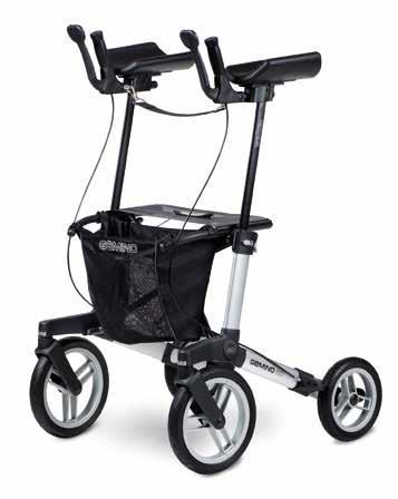 Adjust the forearm supports and push handles to fit your needs, and enjoy more freedom indoors - and outdoors. Naturally, you can also use this lightweight rollator for extended gait training!