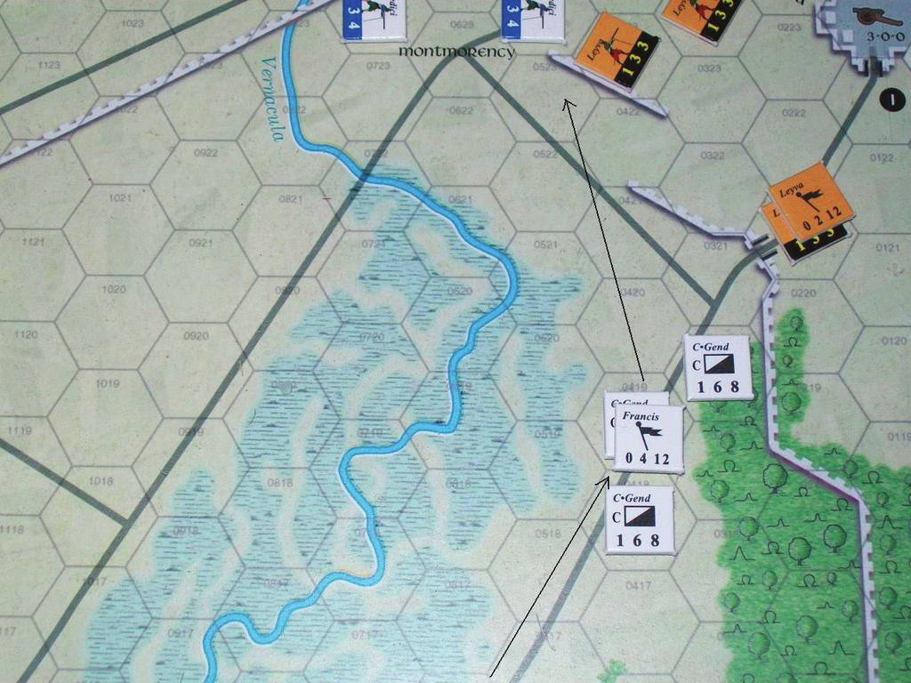Pavia: Climax of the Italian Wars cavalry holds the left flank. Meanwhile some of his loose shotte fire at de La Pole's position but this has no effect.