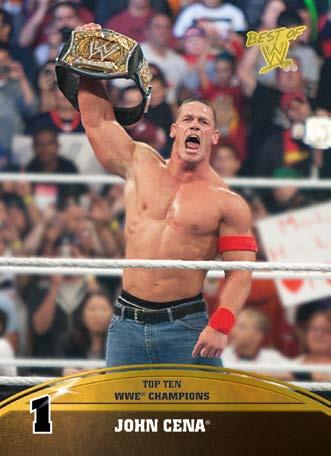 Best of WWE Top Ten Inserts bring fan involvement to a whole new level TOP TEN INSERTS INCLUDE: WWE Champions, World Heavyweight Champions, Intercontinental Champions, WWE
