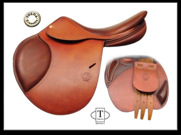 Jumping saddle CONTACT Traditional hand crafted 100% Hand Made In Belgium woodentree saddles.