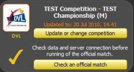 CHECK AN OFFICIAL MATCH (Not present in Italian championships) To