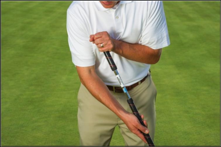 To illustrate, the following styles of grip involve the use of an anchor point and therefore strokes made with such styles of grip are in breach of Rule 14-1b: A player using a chest-length putter