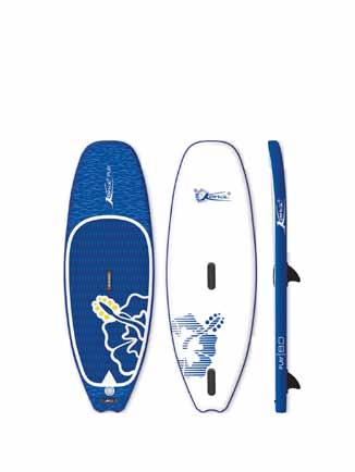 Kona Inflatables Play 8.0 The kids love this. This is a board designed for having fun with an improved design: more stable and more compact. It is light yet robust and easy to handle. With the Play 8.