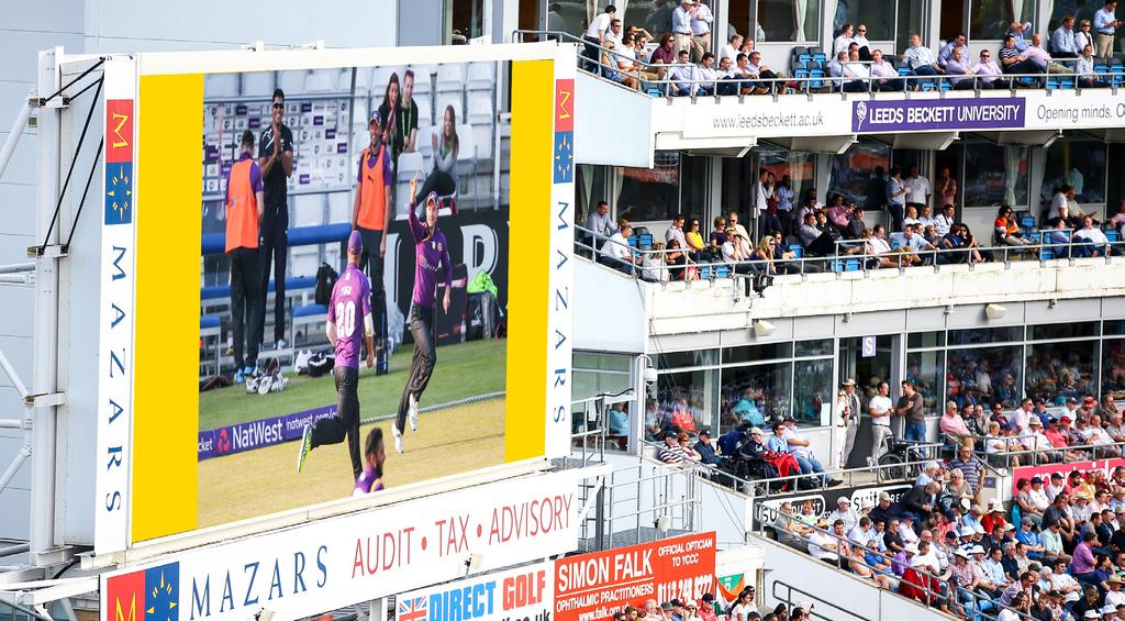 LIVE ACTION REPLAY SPONSOR Sponsorship of the Live Action Replay Screen for any non-televised NatwestT20 Blast fixture
