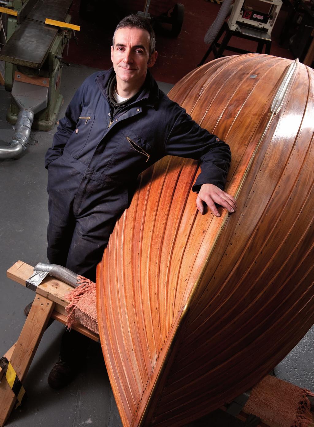 PROFILE: STEVE BERESFORD Steve Beresford with the 14ft National Redwing, a