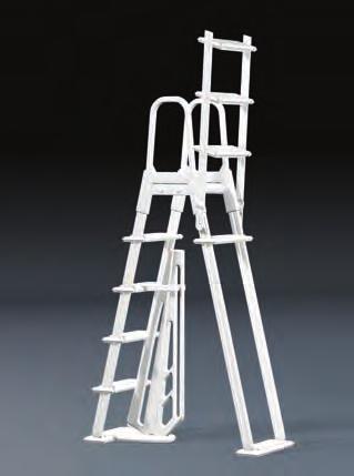 WARNING Exceeding the recommended weight limit may cause the step to fail and may result in injury. LADDER SWINGS UP AND LOCKS IN PLACE NOTE You have purchased a Flip-up Safety Ladder.