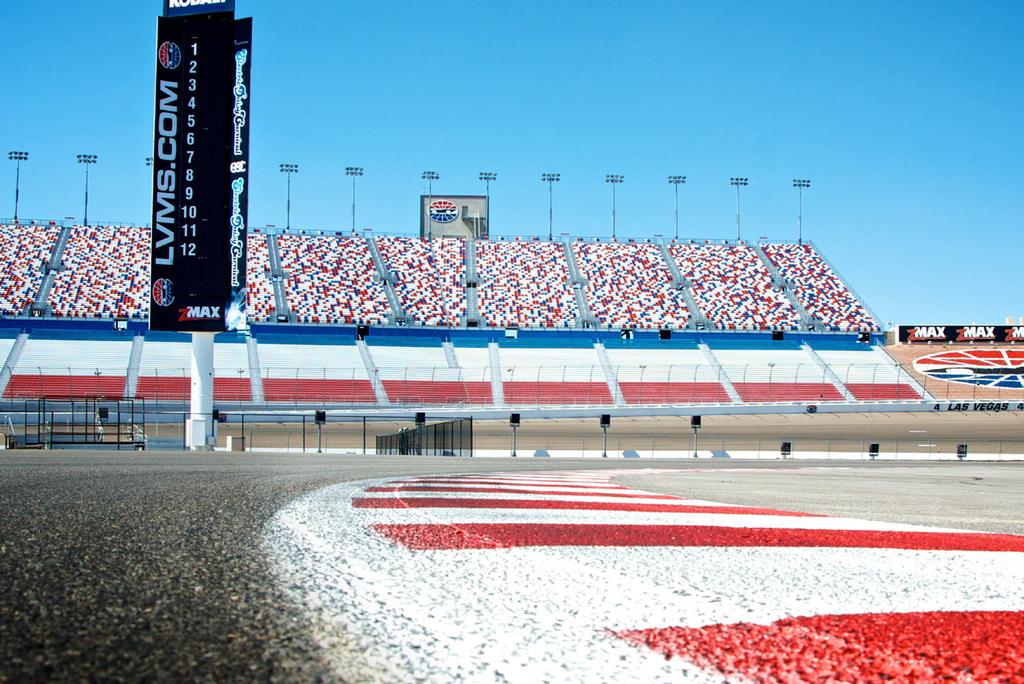 Inside Road Course 1.2 - Miles 9 - Turns 140 mph The IRC is a 1.2 - mile, 9 - turn road course located in the center of Las Vegas Motor Speedway.