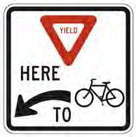 If used at a crossing, the sign should be mounted on the far side of the intersection to improve visibility to left turning motorists.