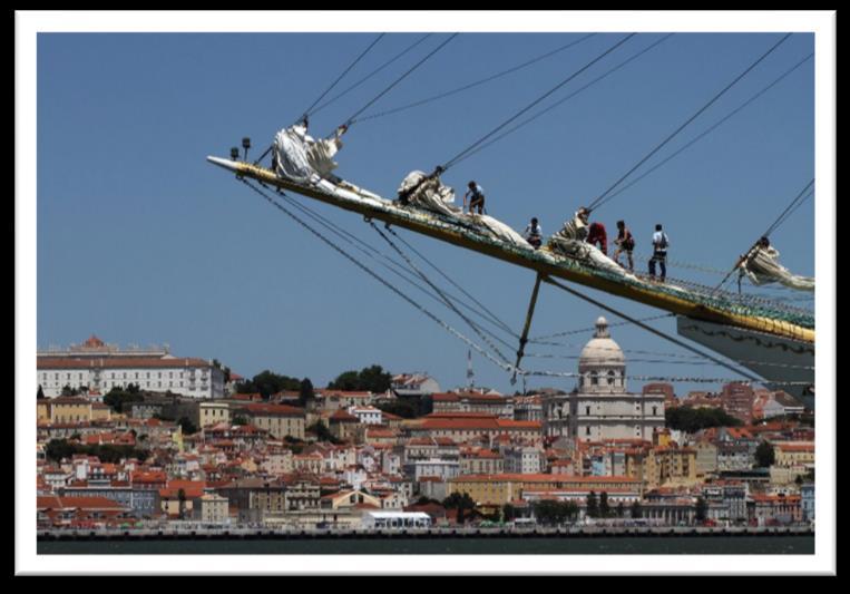 Both crew members and visitors will come to learn more about Lisbon s historic ties to the sea as well as the city s future, enjoying the city s and the region s central location as this relates to