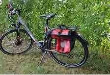 specific bikes. The bikes are equipped with one saddle bag and a speedometer.