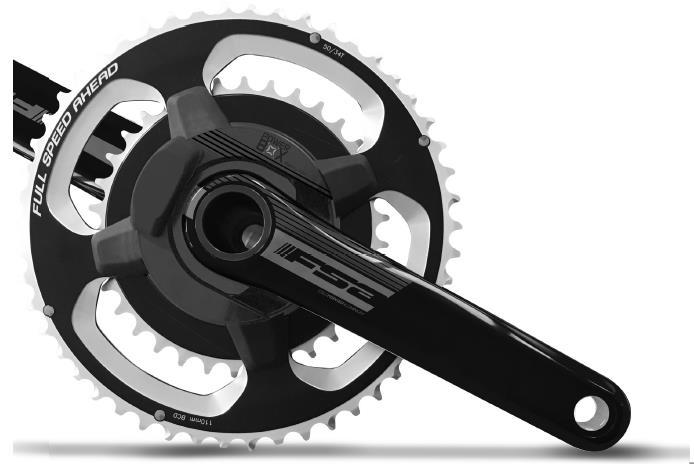 FSA POWERBOX ALLOY Cold forged AL6061/T6 aluminum crank arms BB386EVO 30mm AL 7050 alloy spindle fits every frame (purchase BB separately) AL7075 100% CNC chainrings Chromoly chainring bolts Fits
