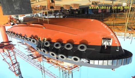 200 t Light displacement 134.000 t Built in 2009, brand-new LOA 29.00 m Length 26.20 m Length of waterline 27.67 m Breadth 7.